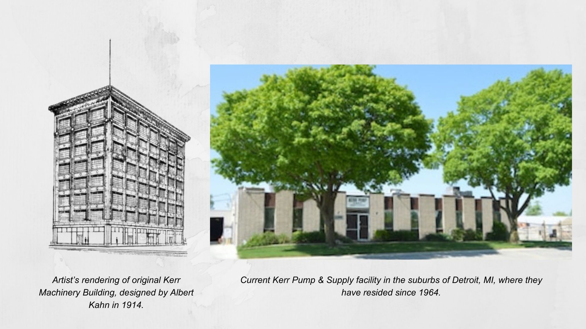 Original building vs current office