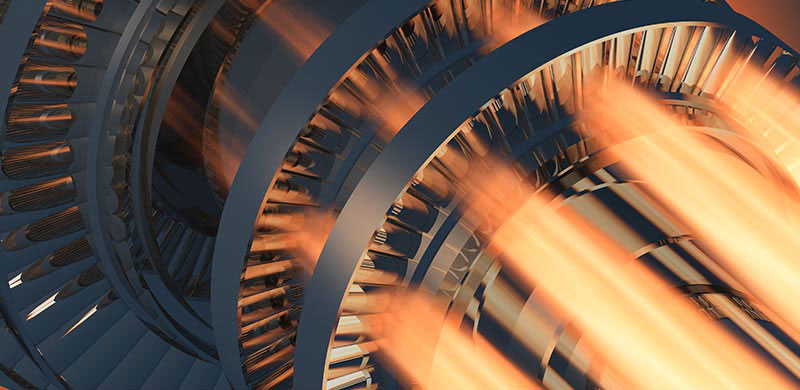 Refined fuels used in jet engines